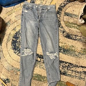 Light wash jeans, worn once, perfect condition